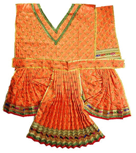 Hanuman Ji Dress -for Idol height of 3.5 feet/42" Inch-Size No. 7