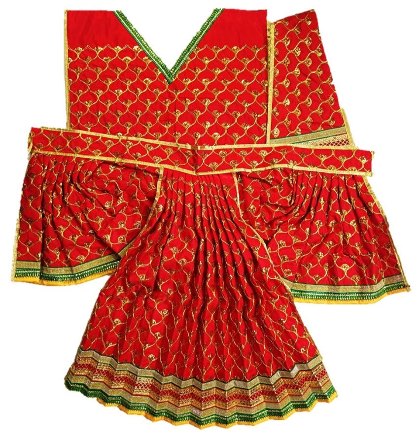 Hanuman Ji Dress -for Idol height of 3.5 feet/42