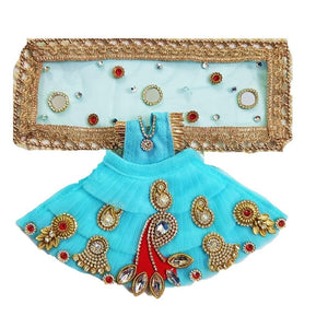 Radha Krishan-Zari-Fancy-Poshak Lehenga/Dhoti- Length 3" Inch's