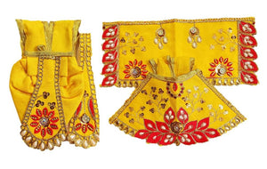 Radha Krishan-Poshak-Lehenga/Dhoti-Size 4" Inch's