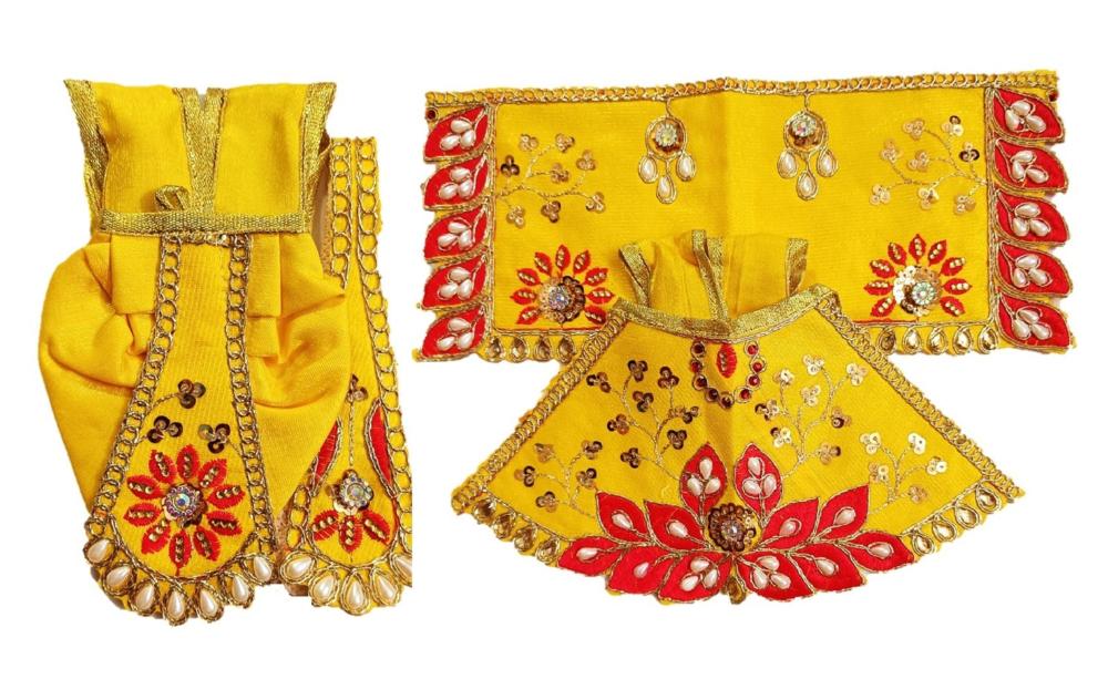 Radha Krishan-Poshak-Lehenga/Dhoti-Size 4