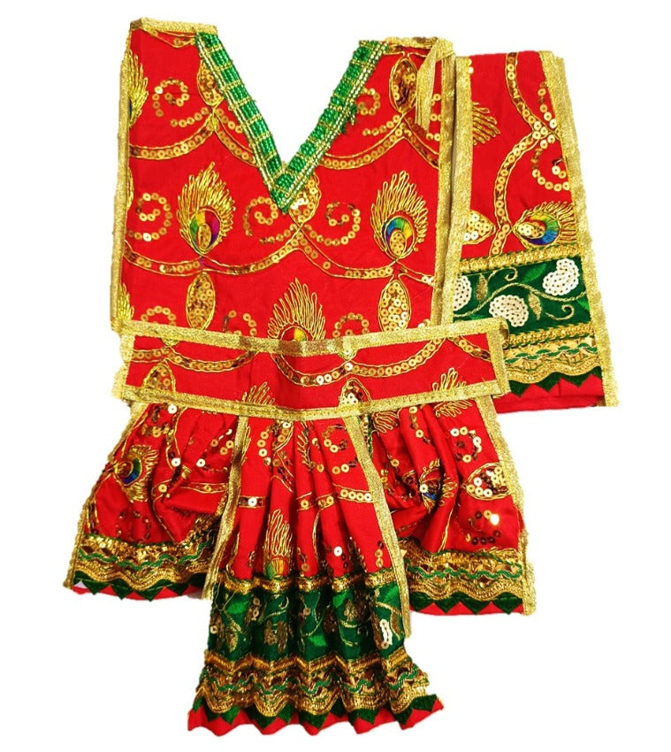 Hanuman Ji Dress - for Idol height of 1 feet/ 12