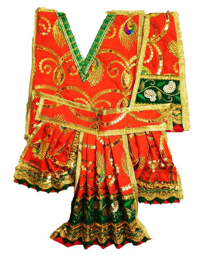 Hanuman Ji Dress - for Idol height of 1 feet/ 12