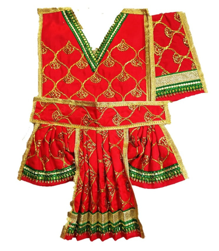 Hanuman Ji Dress - for Idol height of 1 feet/ 12