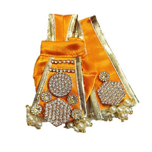 Ganesha _Zari Poshak-Dhoti Length - (2" Inch.)