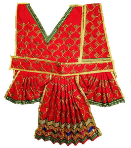 Hanuman Ji Dress -for Idol height of 1.5 feet/18" Inch-Size No. 3