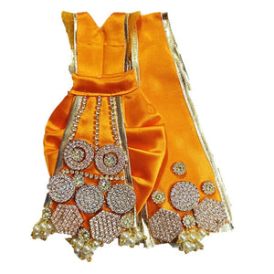 Ganesha _Zari Poshak-Dhoti Length - (4" Inch's)