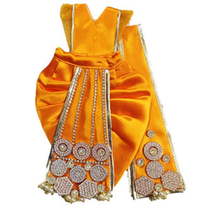 Ganesha _Zari Poshak-Dhoti Length - (6" Inch's)