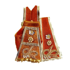 Ganesha _Zari Poshak-Dhoti Length - (3" Inch)