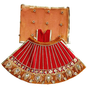 Mata Rani _Zari Poshak- Lehenga Length - (6" Inch's)