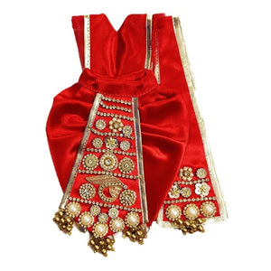 Ganesha _Zari Poshak-Dhoti Length - (6" Inch's)