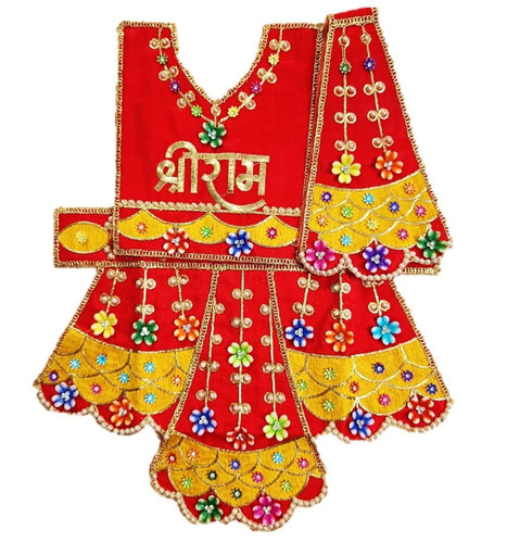 Hanuman Ji Dress - for Idol height of 1 feet/ 12