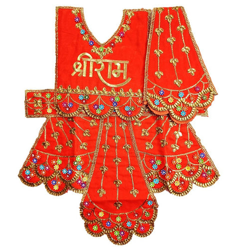 Hanuman Ji Dress - for Idol height of 1 feet/ 12