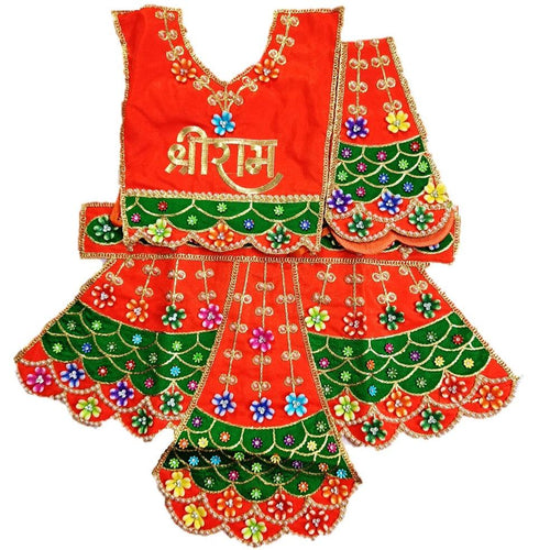 Hanuman Ji Dress -for Idol height of 1.3 feet/16