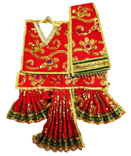 Hanuman Ji Dress - for Idol height of 1 feet/ 12