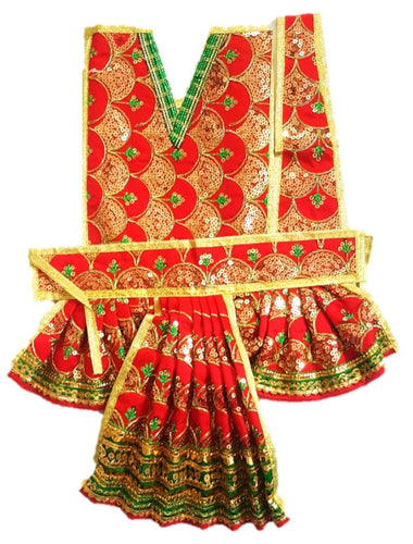 Hanuman Ji Dress -for Idol height of 1.3 feet/16