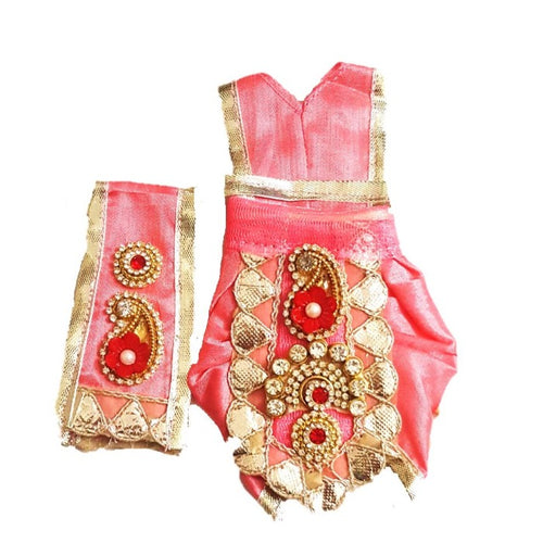 Ganesha _Zari Poshak-Dhoti Size - (4