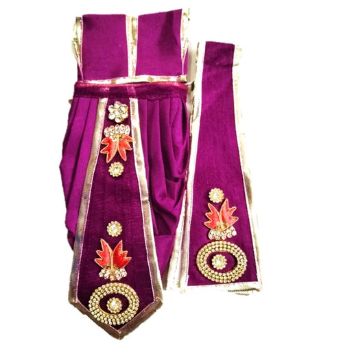 Ganesha _Zari Poshak-Dhoti Length - (5