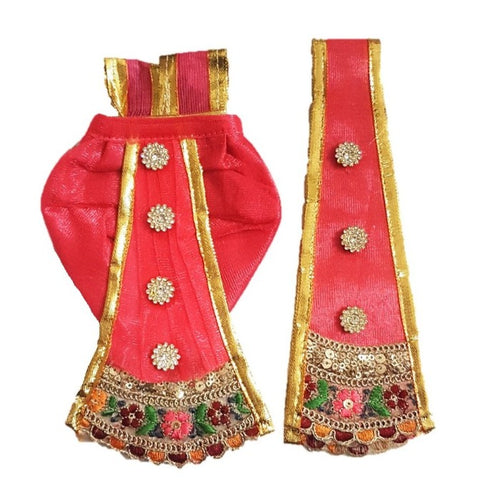 Ganesha _Zari Poshak-Dhoti Size - (5