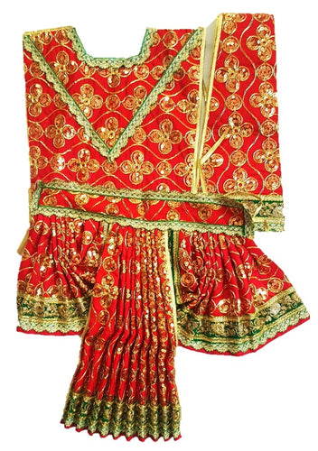 Hanuman Ji Dress - Size No. 4 - for Idol height of 2 feet/ 24