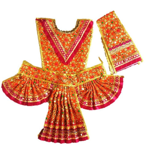 Hanuman Ji Dress -for Idol height of 1.3 feet/16